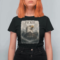 In Loving Memory of Jackie Eagle Memorial Portrait T Shirt For Women 2012 2026 Legacy Of Strength Wilderness Tribute