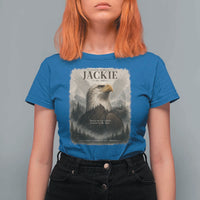In Loving Memory of Jackie Eagle Memorial Portrait T Shirt For Women 2012 2026 Legacy Of Strength Wilderness Tribute