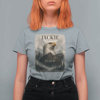 In Loving Memory of Jackie Eagle Memorial Portrait T Shirt For Women 2012 2026 Legacy Of Strength Wilderness Tribute