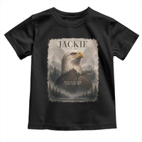 In Loving Memory of Jackie Eagle Memorial Portrait Toddler T Shirt 2012 2026 Legacy Of Strength Wilderness Tribute