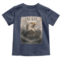 In Loving Memory of Jackie Eagle Memorial Portrait Toddler T Shirt 2012 2026 Legacy Of Strength Wilderness Tribute
