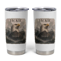 In Loving Memory of Jackie Eagle Memorial Portrait Tumbler Cup 2012 2026 Legacy Of Strength Wilderness Tribute