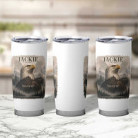 In Loving Memory of Jackie Eagle Memorial Portrait Tumbler Cup 2012 2026 Legacy Of Strength Wilderness Tribute