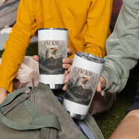 In Loving Memory of Jackie Eagle Memorial Portrait Tumbler Cup 2012 2026 Legacy Of Strength Wilderness Tribute