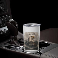In Loving Memory of Jackie Eagle Memorial Portrait Tumbler Cup 2012 2026 Legacy Of Strength Wilderness Tribute