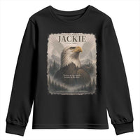 In Loving Memory of Jackie Eagle Memorial Portrait Youth Sweatshirt 2012 2026 Legacy Of Strength Wilderness Tribute