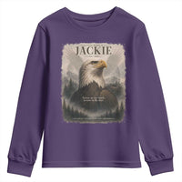 In Loving Memory of Jackie Eagle Memorial Portrait Youth Sweatshirt 2012 2026 Legacy Of Strength Wilderness Tribute