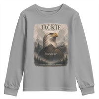 In Loving Memory of Jackie Eagle Memorial Portrait Youth Sweatshirt 2012 2026 Legacy Of Strength Wilderness Tribute