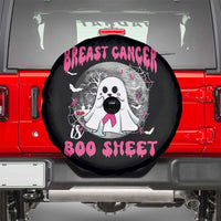Breast Cancer Boo Sheet Spare Tire Cover Pink Halloween Support Squad