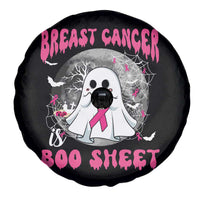 Breast Cancer Boo Sheet Spare Tire Cover Pink Halloween Support Squad