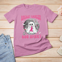 Breast Cancer Boo Sheet T Shirt Breast Cancer Is Boo Sheet Halloween Pink Ribbon Support Breast Cancer Warrior - Wonder Print Shop