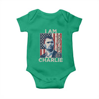 Stand With Charlie Baby Onesie Patriotic Free Speech We The People American Flag Graphic - Wonder Print Shop