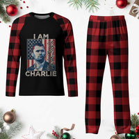Stand With Charlie Plaid Pajama Set Patriotic Free Speech We The People American Flag Graphic - Wonder Print Shop