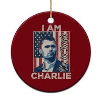 Stand With Charlie Ceramic Ornament Patriotic Free Speech We The People American Flag Graphic - Wonder Print Shop