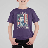 Stand With Charlie T Shirt For Kid Patriotic Free Speech We The People American Flag Graphic - Wonder Print Shop