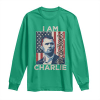 Stand With Charlie Long Sleeve Shirt Patriotic Free Speech We The People American Flag Graphic - Wonder Print Shop