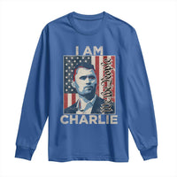 Stand With Charlie Long Sleeve Shirt Patriotic Free Speech We The People American Flag Graphic - Wonder Print Shop