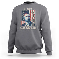 Stand With Charlie Sweatshirt Patriotic Free Speech We The People American Flag Graphic - Wonder Print Shop