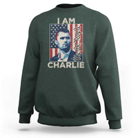 Stand With Charlie Sweatshirt Patriotic Free Speech We The People American Flag Graphic - Wonder Print Shop