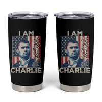 Stand With Charlie Tumbler Cup Patriotic Free Speech We The People American Flag Graphic - Wonder Print Shop