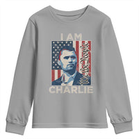 Stand With Charlie Youth Sweatshirt Patriotic Free Speech We The People American Flag Graphic - Wonder Print Shop