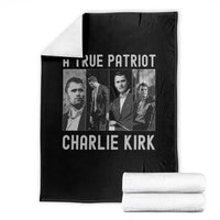 Charlie Kirk Tribute Throw Blanket A True Patriot Conservative Memorial - Wonder Print Shop