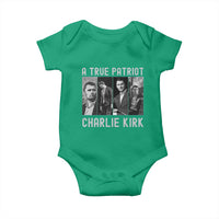 Charlie Kirk Tribute Baby Onesie A True Patriot Conservative Memorial - Wonder Print Shop