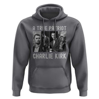 Charlie Kirk Tribute Hoodie A True Patriot Conservative Memorial - Wonder Print Shop