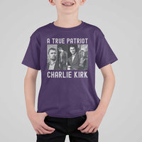 Charlie Kirk Tribute T Shirt For Kid A True Patriot Conservative Memorial - Wonder Print Shop