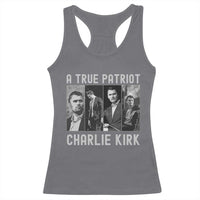 Charlie Kirk Tribute Racerback Tank Top A True Patriot Conservative Memorial - Wonder Print Shop