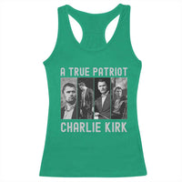 Charlie Kirk Tribute Racerback Tank Top A True Patriot Conservative Memorial - Wonder Print Shop