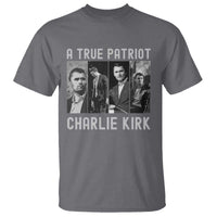 Charlie Kirk Tribute T Shirt A True Patriot Conservative Memorial - Wonder Print Shop
