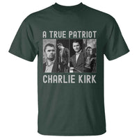 Charlie Kirk Tribute T Shirt A True Patriot Conservative Memorial - Wonder Print Shop