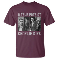 Charlie Kirk Tribute T Shirt A True Patriot Conservative Memorial - Wonder Print Shop