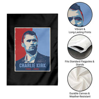 Charlie Kirk Tribute Garden Flag Freedom Hope Memorial 1993 2025 - Wonder Print Shop