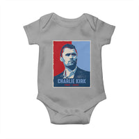Charlie Kirk Tribute Baby Onesie Freedom Hope Memorial 1993 2025 - Wonder Print Shop