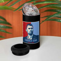 Charlie Kirk Tribute 4 in 1 Can Cooler Tumbler Freedom Hope Memorial 1993 2025 - Wonder Print Shop