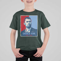 Charlie Kirk Tribute T Shirt For Kid Freedom Hope Memorial 1993 2025 - Wonder Print Shop