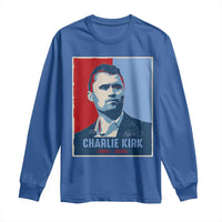 Charlie Kirk Tribute Long Sleeve Shirt Freedom Hope Memorial 1993 2025 - Wonder Print Shop