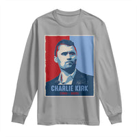 Charlie Kirk Tribute Long Sleeve Shirt Freedom Hope Memorial 1993 2025 - Wonder Print Shop