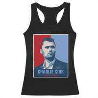 Charlie Kirk Tribute Racerback Tank Top Freedom Hope Memorial 1993 2025 - Wonder Print Shop