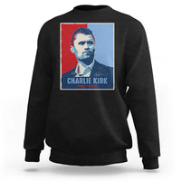 Charlie Kirk Tribute Sweatshirt Freedom Hope Memorial 1993 2025 - Wonder Print Shop