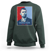 Charlie Kirk Tribute Sweatshirt Freedom Hope Memorial 1993 2025 - Wonder Print Shop