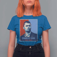 Charlie Kirk Tribute T Shirt For Women Freedom Hope Memorial 1993 2025 - Wonder Print Shop