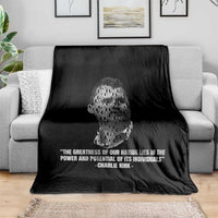 Charlie Kirk Legacy Throw Blanket Greatness of Our Nation American True Patriot - Wonder Print Shop