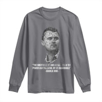 Charlie Kirk Legacy Long Sleeve Shirt Greatness of Our Nation American True Patriot - Wonder Print Shop