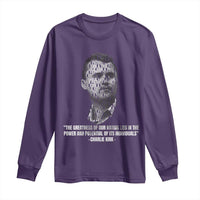 Charlie Kirk Legacy Long Sleeve Shirt Greatness of Our Nation American True Patriot - Wonder Print Shop