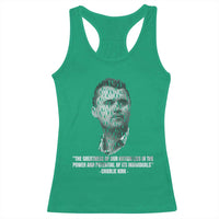Charlie Kirk Legacy Racerback Tank Top Greatness of Our Nation American True Patriot - Wonder Print Shop