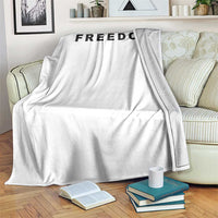 Freedom Statement Throw Blanket Free Speech Charlie Kirk Tribute - Wonder Print Shop