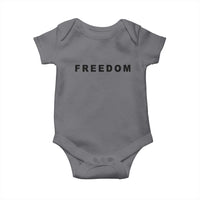 Freedom Statement Baby Onesie Free Speech Charlie Kirk Tribute - Wonder Print Shop